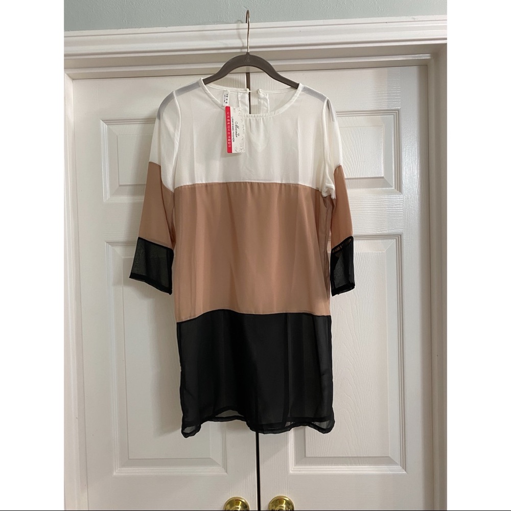 Color block blouse